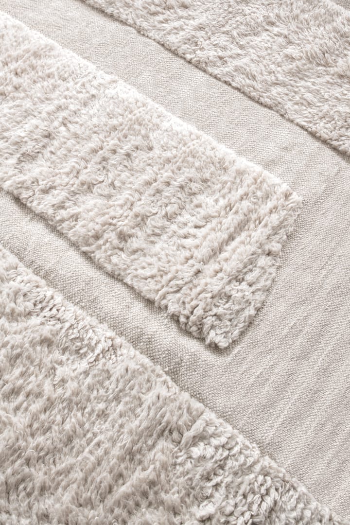 Punja Bricks wollen vloerkleed - Bone White, 160x230 cm - Layered