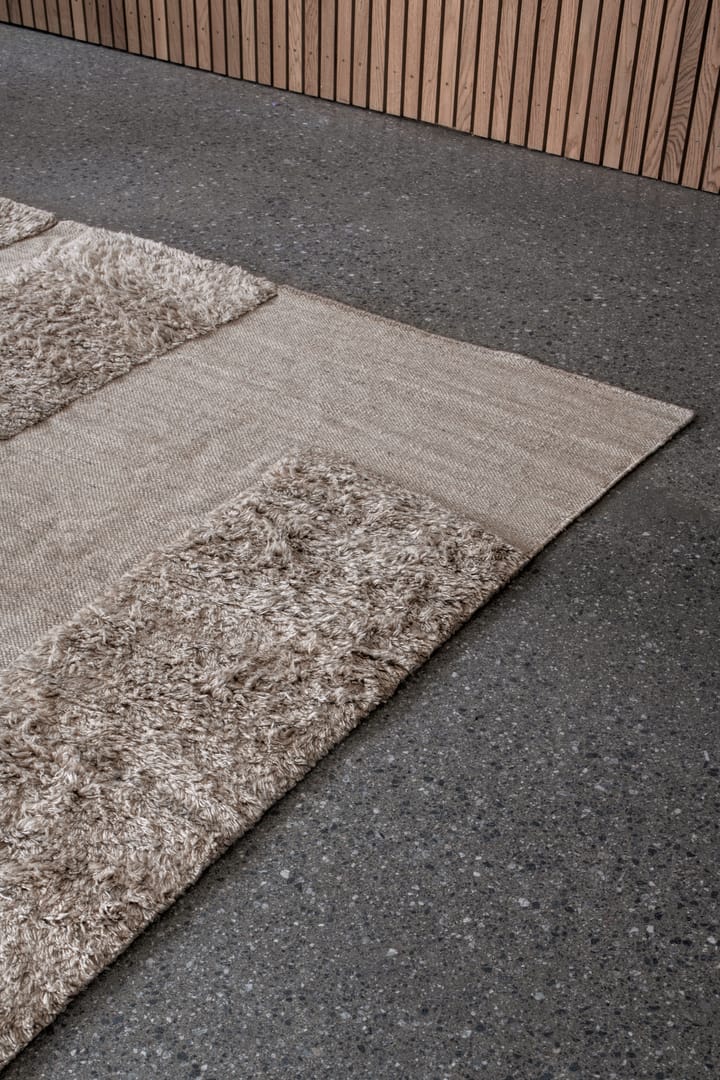 Punja Bricks wollen vloerkleed, Sand Melange, 160x230 cm Layered