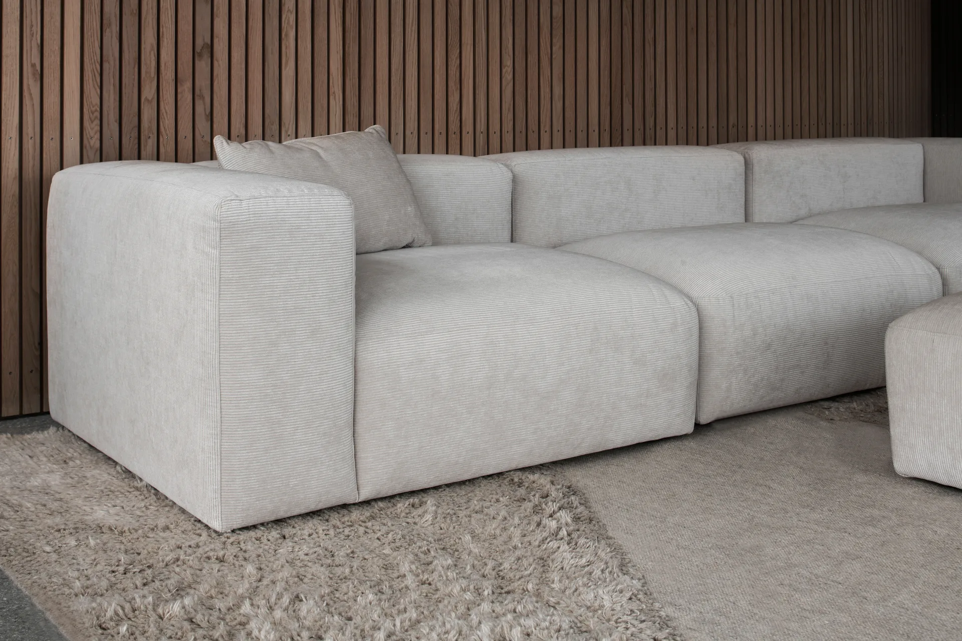 Punja plasma wollen vloerkleed 300x400 cm, Sand melange Layered