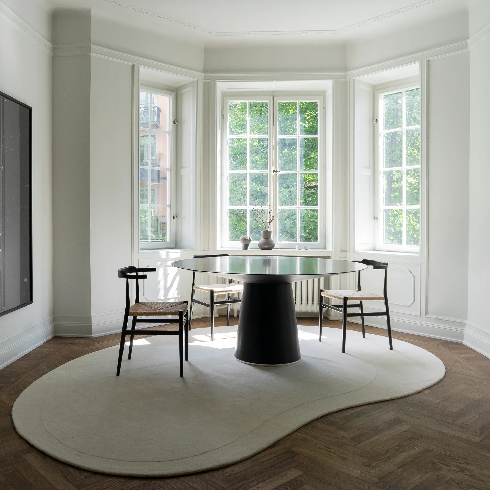Residue wollen vloerkleed 265x400 cm, Bone White Layered
