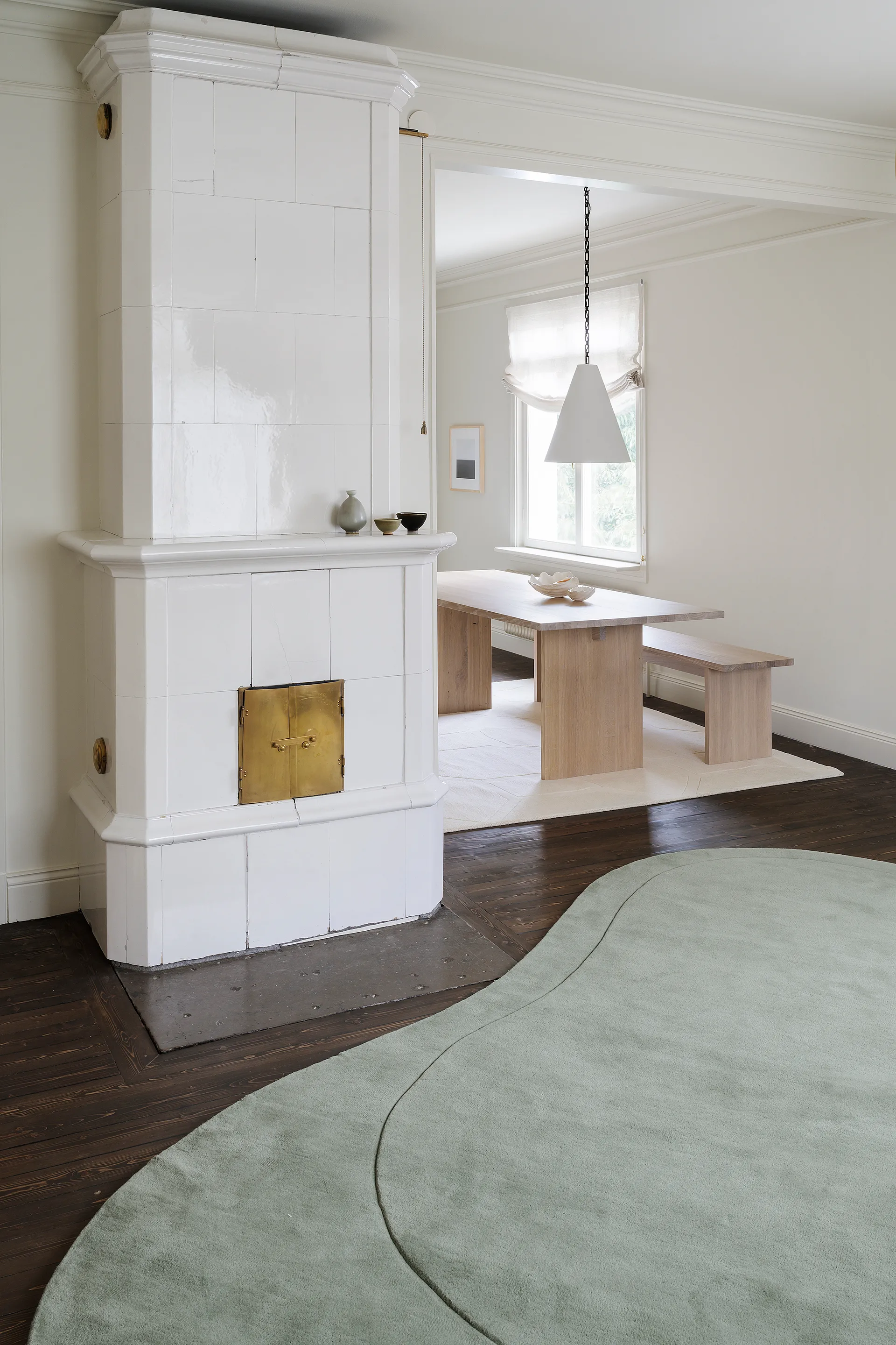 Residue wollen vloerkleed, Sage, 180x270 cm Layered