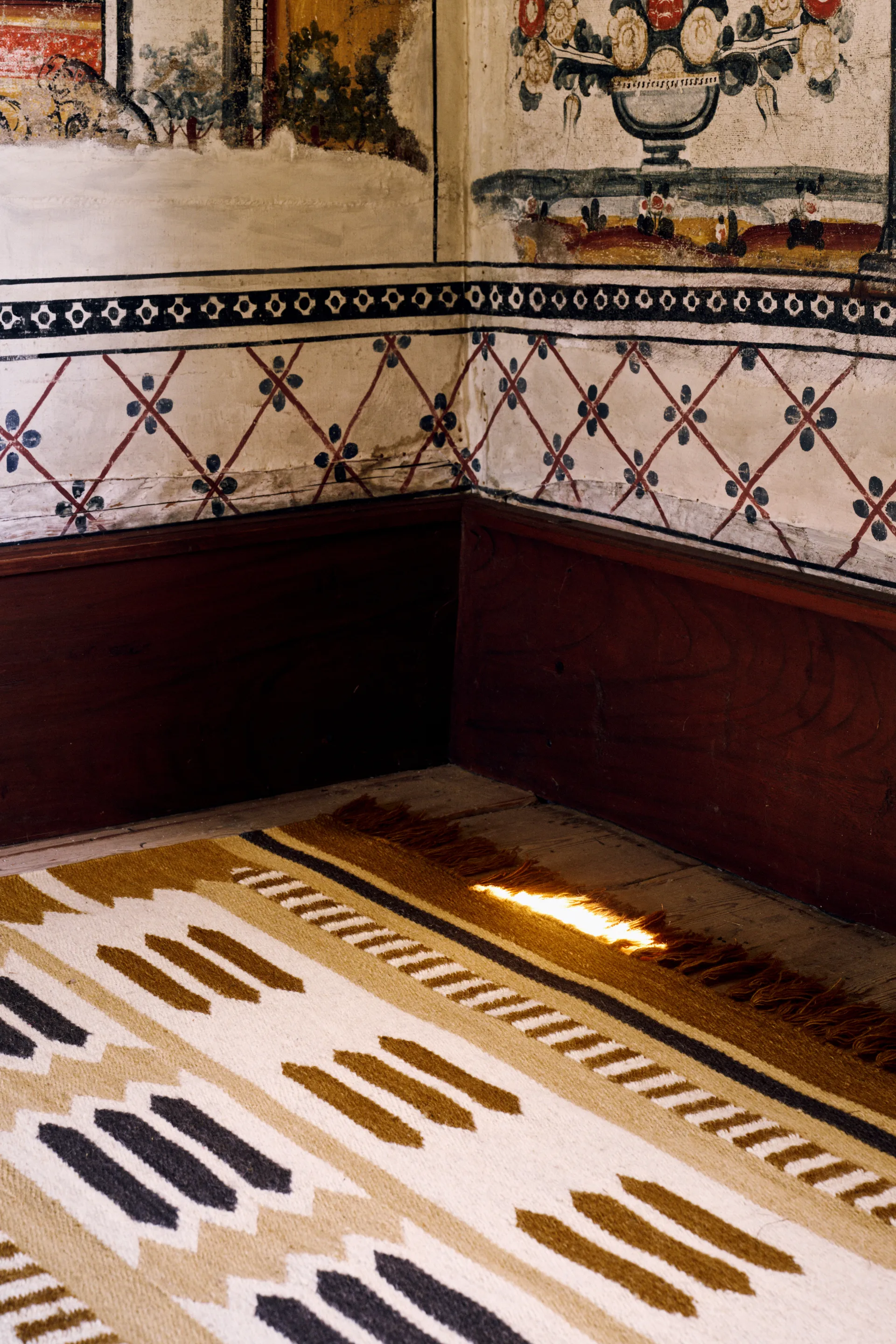 Röllakan Hilma wollen vloerkleed, Marigold, 250x350 cm Layered