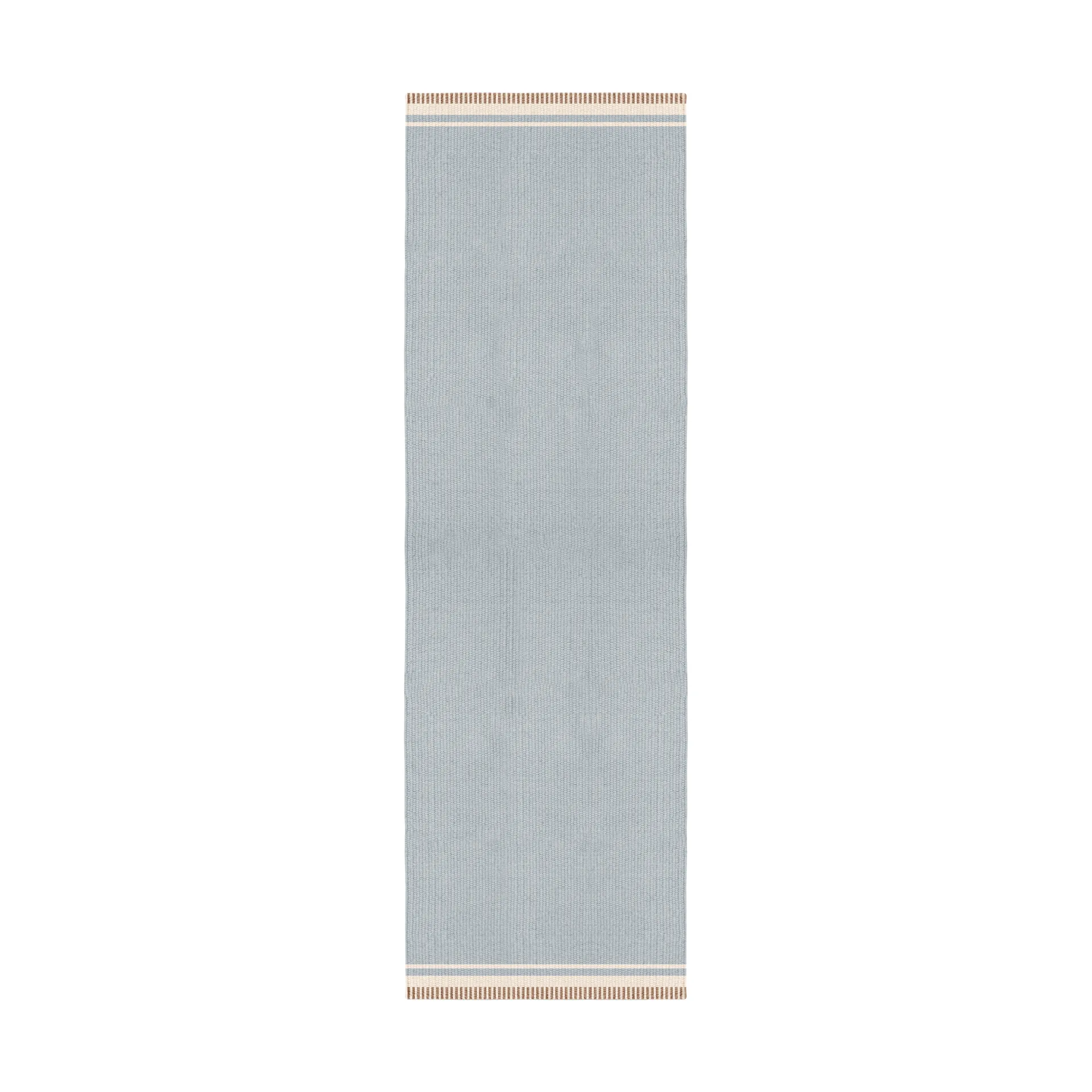 Röllakan Solid wollen vloerkleed, Sky blue, 80x300 cm Layered