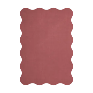 Scallop wollen vloerkleed 180x270 cm - Rosewood red - Layered