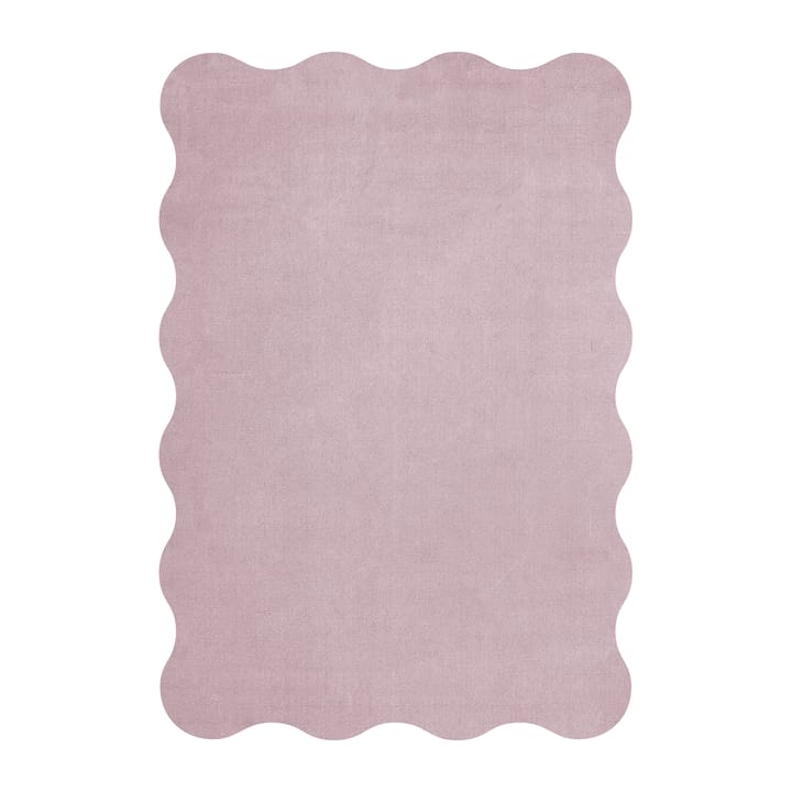 Scallop wollen vloerkleed 250x350 cm - Pink lavender - Layered