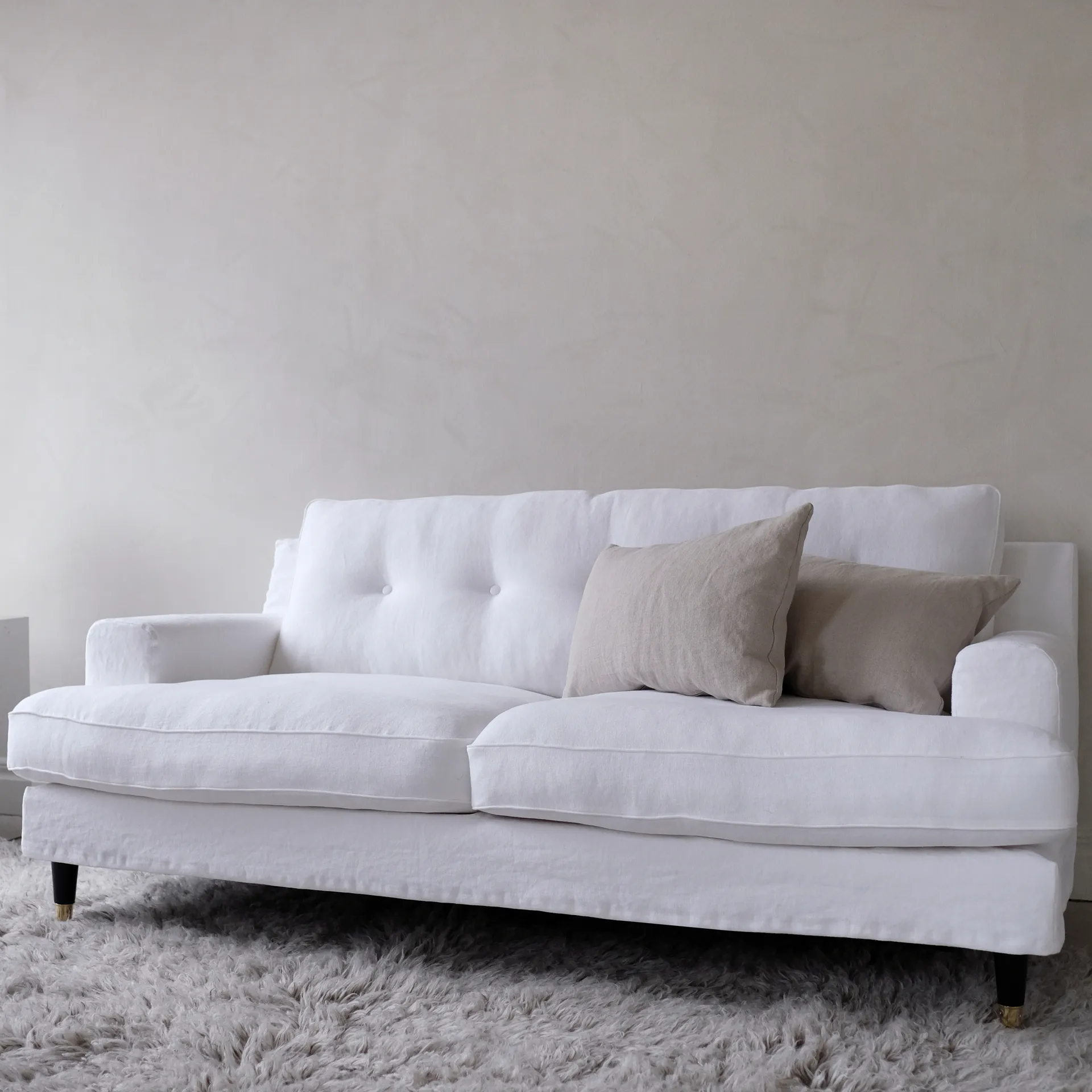 Shaggy vloerkleed 180x270 cm, Mocha melange Layered