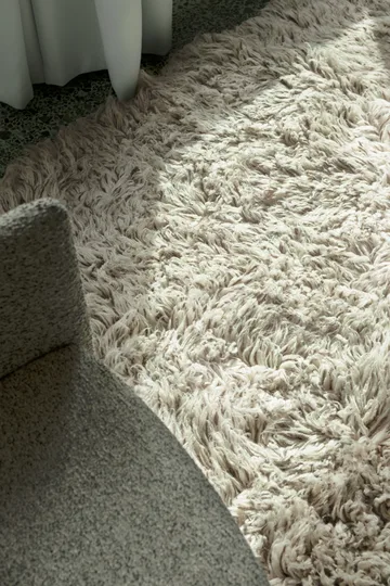 Shaggy vloerkleed 200x300 cm - Bone White - Layered