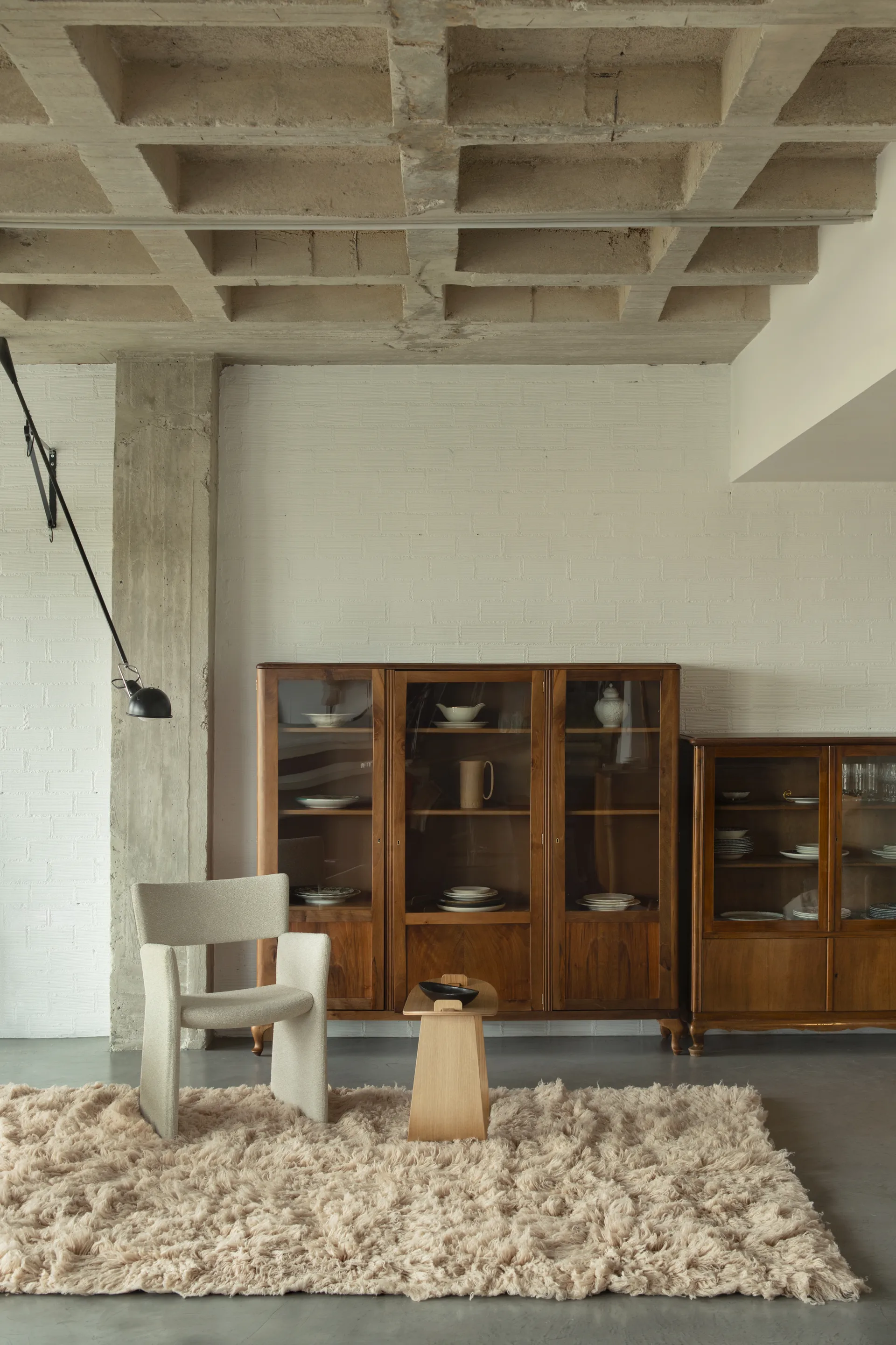 Shaggy vloerkleed 200x300 cm, Oatmeal Layered