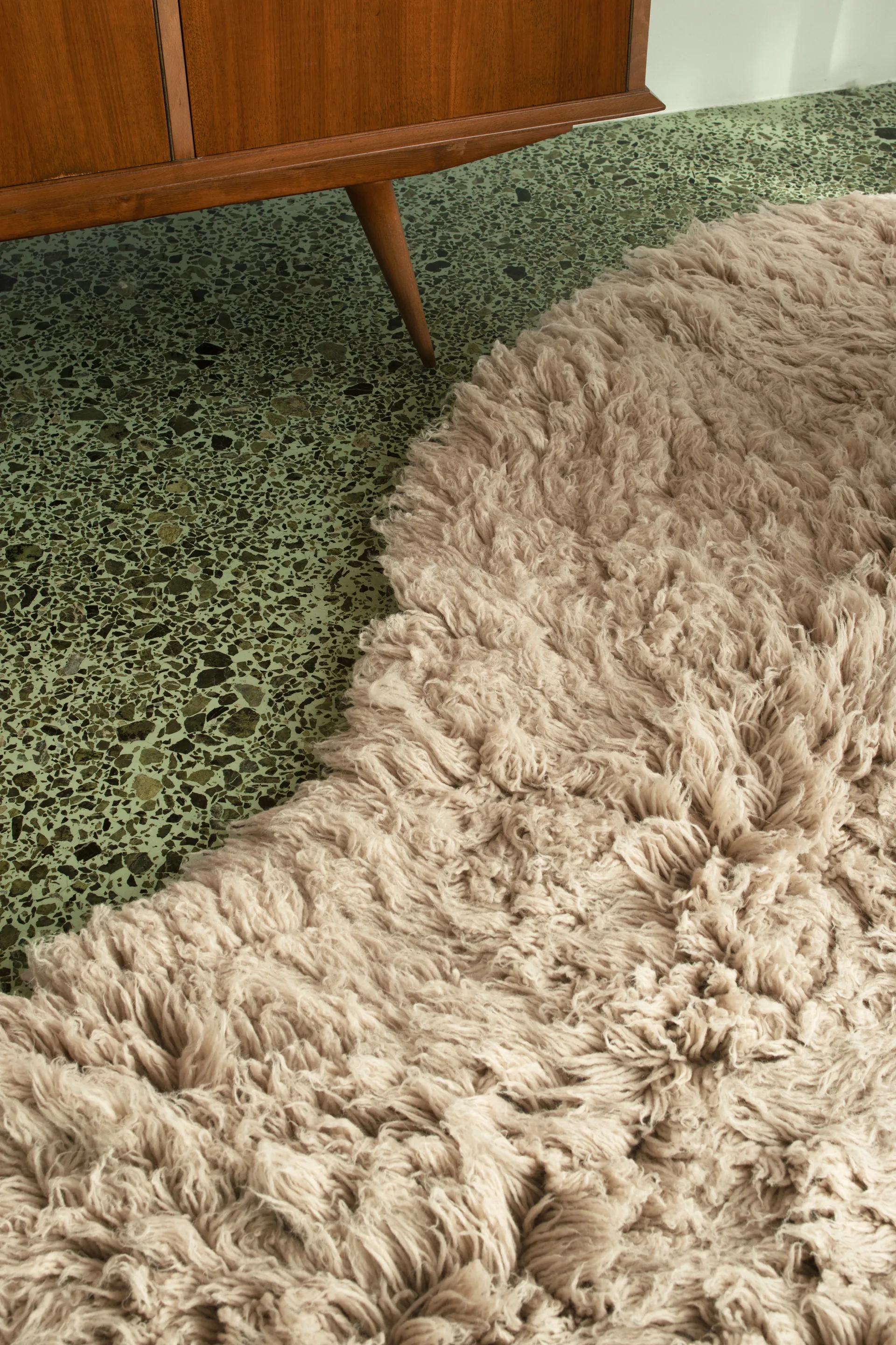 Shaggy vloerkleed 300x400 cm, Oatmeal Layered