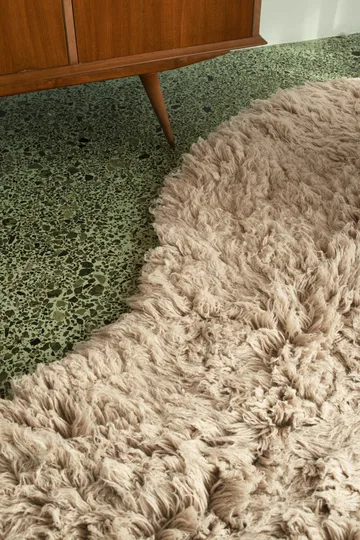 Shaggy vloerkleed 300x400 cm - Oatmeal - Layered
