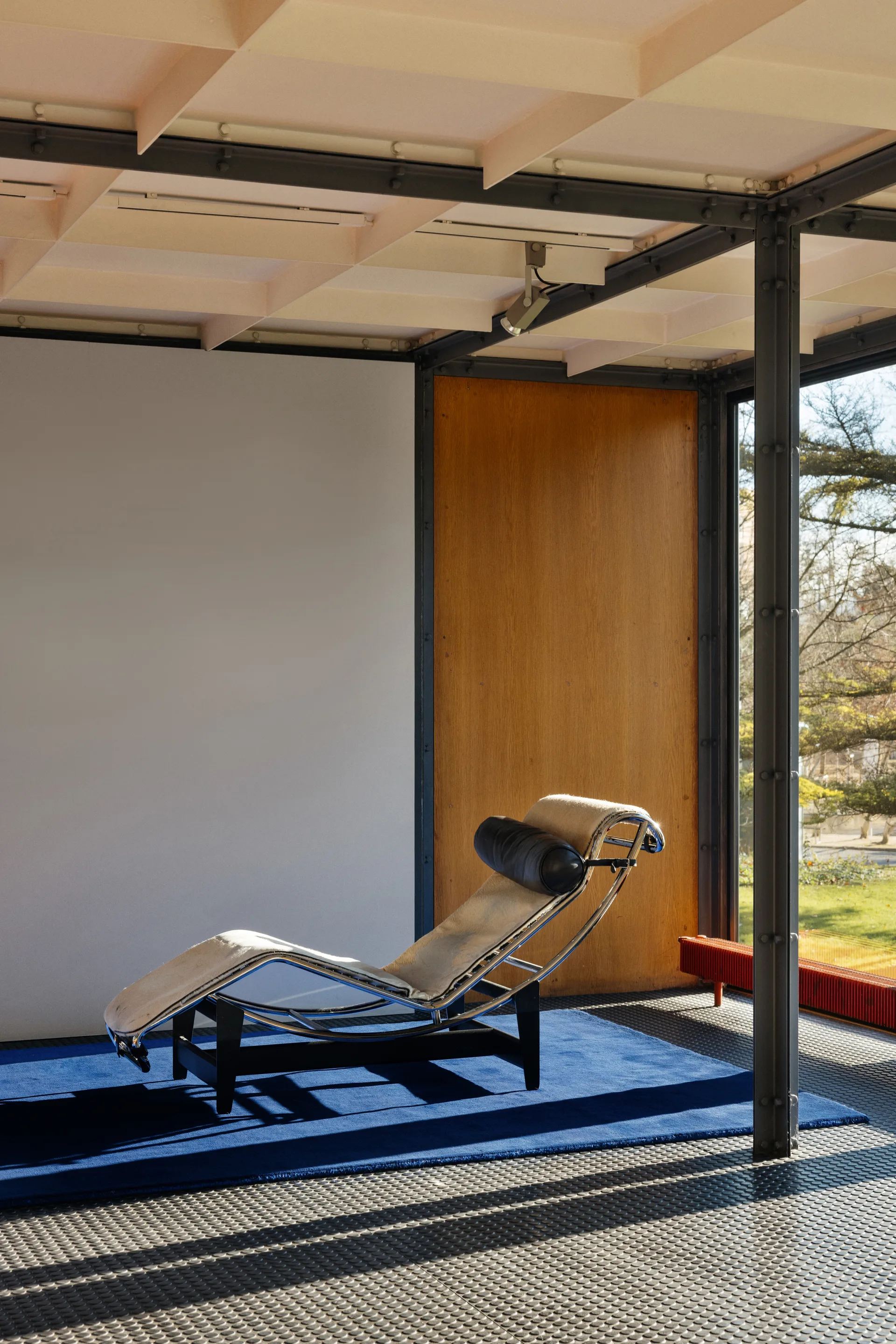 Solid Wool wollen vloerkleed, Donkerblauw, 250x350 cm Layered