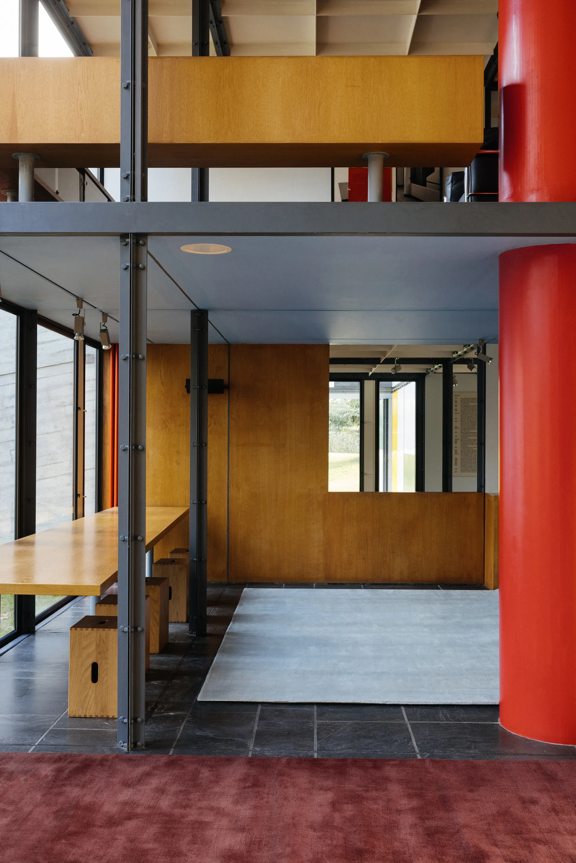 Solid Wool wollen vloerkleed, Robijnrood, 180x270 cm Layered