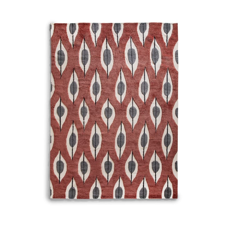 Stig Lindberg Trellis wollen vloerkleed - Claret red, 100x270 cm - Layered