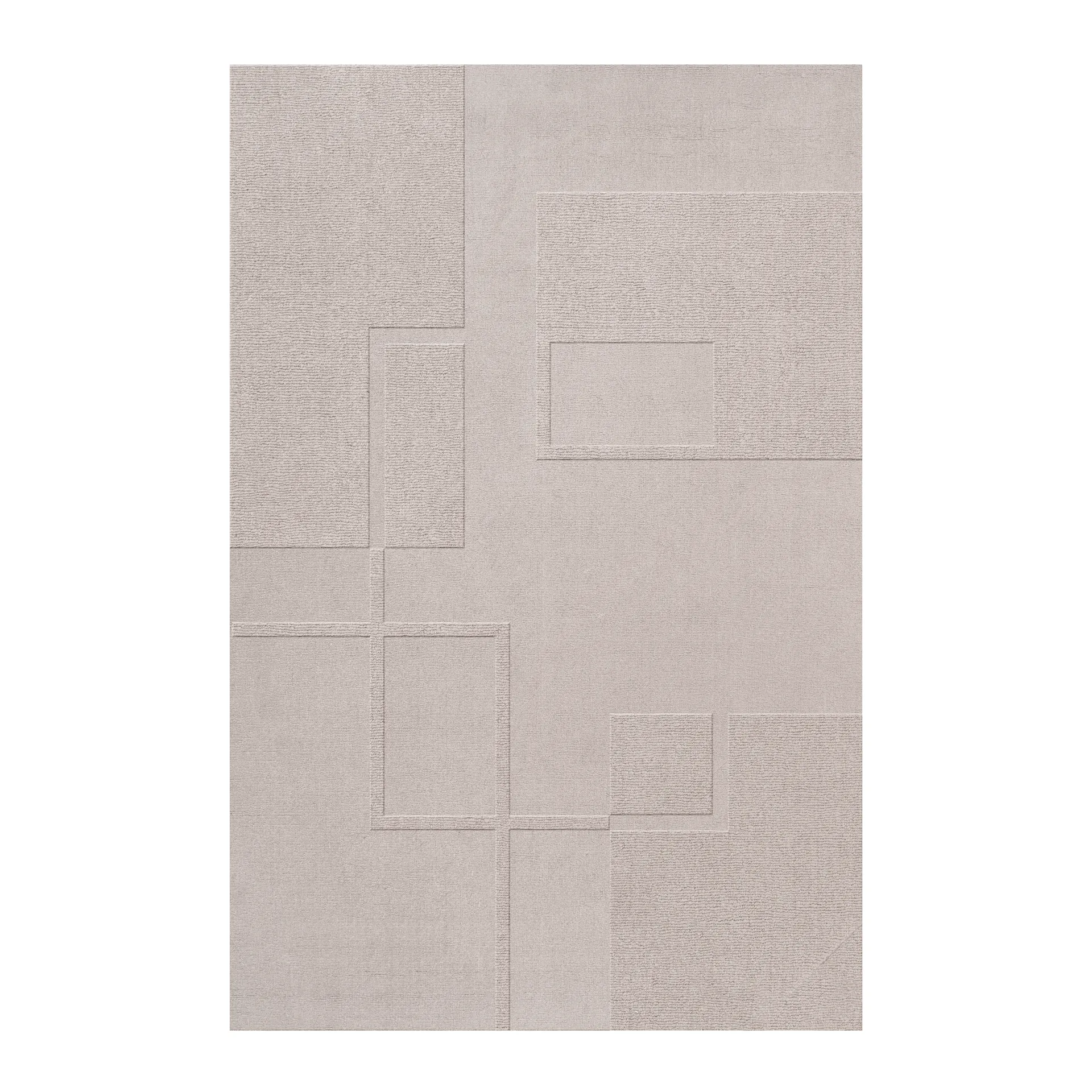 Swedish Grace oatmeal wollen vloerkleed, 180x270 cm Layered