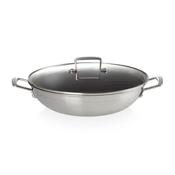 Le Creuset 3-Ply non-stick wokpan met glazen deksel - 4,3 l - Le Creuset