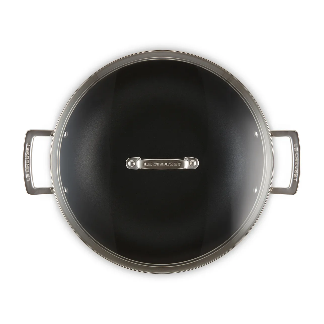 Le Creuset 3-Ply non-stick wokpan met glazen deksel, 4,3 l Le Creuset