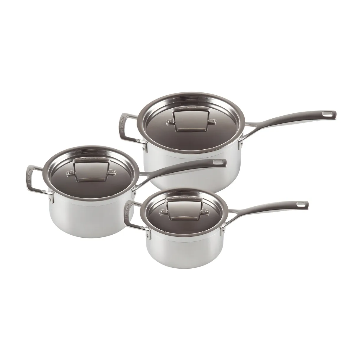 Le Creuset 3-Ply pannenset, 3-delig Le Creuset