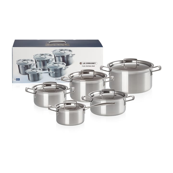 Le Creuset 3-Ply pannenset, 5-delig Le Creuset