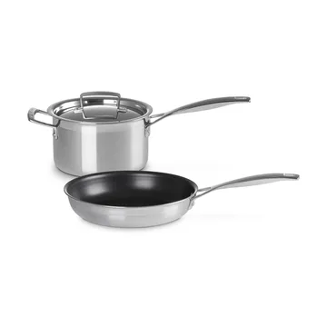 Le Creuset braad- en koekenpannenset - Roestvrij staal, 2 delen - Le Creuset