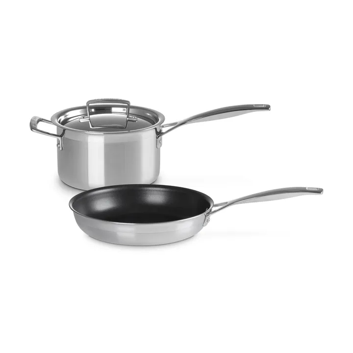 Le Creuset braad- en koekenpannenset - Roestvrij staal, 2 delen - Le Creuset