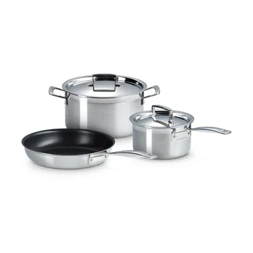Le Creuset braad- en koekenpannenset - Roestvrij staal, 3 delen - Le Creuset