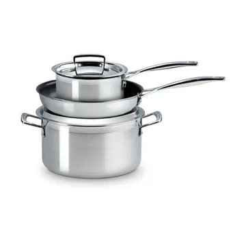 Le Creuset braad- en koekenpannenset - Roestvrij staal, 3 delen - Le Creuset