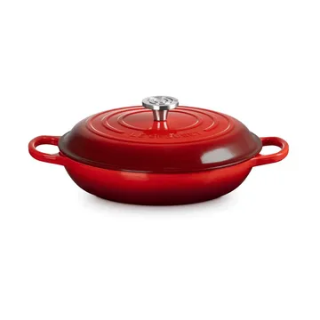 Le Creuset Classic gietijzeren buffetpan met glazen deksel - Cerise, 3,5 l - Le Creuset