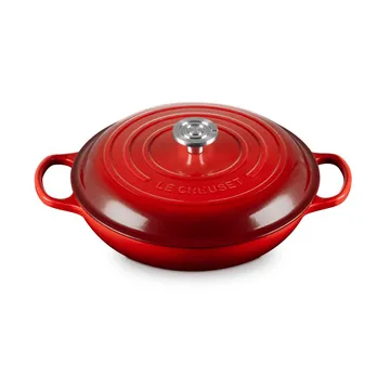Le Creuset Classic gietijzeren buffetpan met glazen deksel - Cerise, 3,5 l - Le Creuset