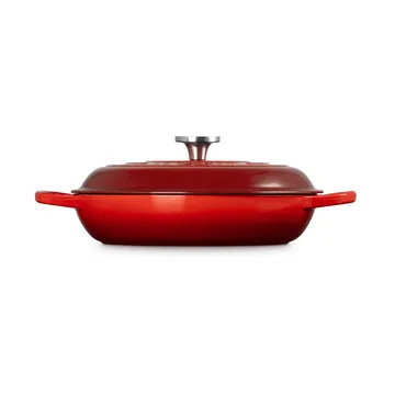 Le Creuset Classic gietijzeren buffetpan met glazen deksel - Cerise, 3,5 l - Le Creuset