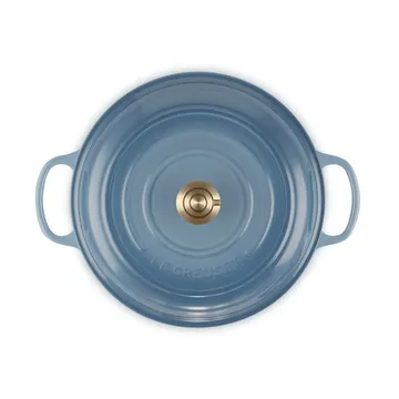 Le Creuset Classic gietijzeren buffetpan met glazen deksel - Chambray, 3,5 l - Le Creuset