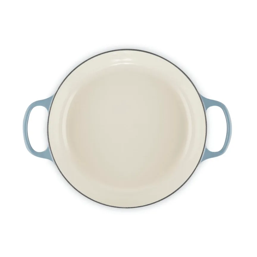 Le Creuset Classic gietijzeren buffetpan met glazen deksel, Chambray, 3,5 l Le Creuset
