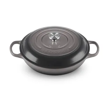 Le Creuset Classic gietijzeren buffetpan met glazen deksel - Flint, 3,5 l - Le Creuset