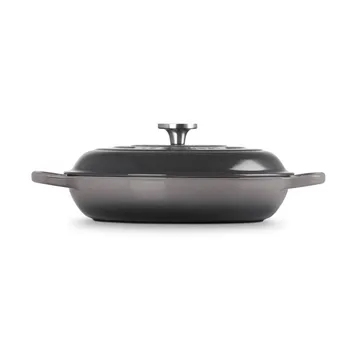 Le Creuset Classic gietijzeren buffetpan met glazen deksel - Flint, 3,5 l - Le Creuset