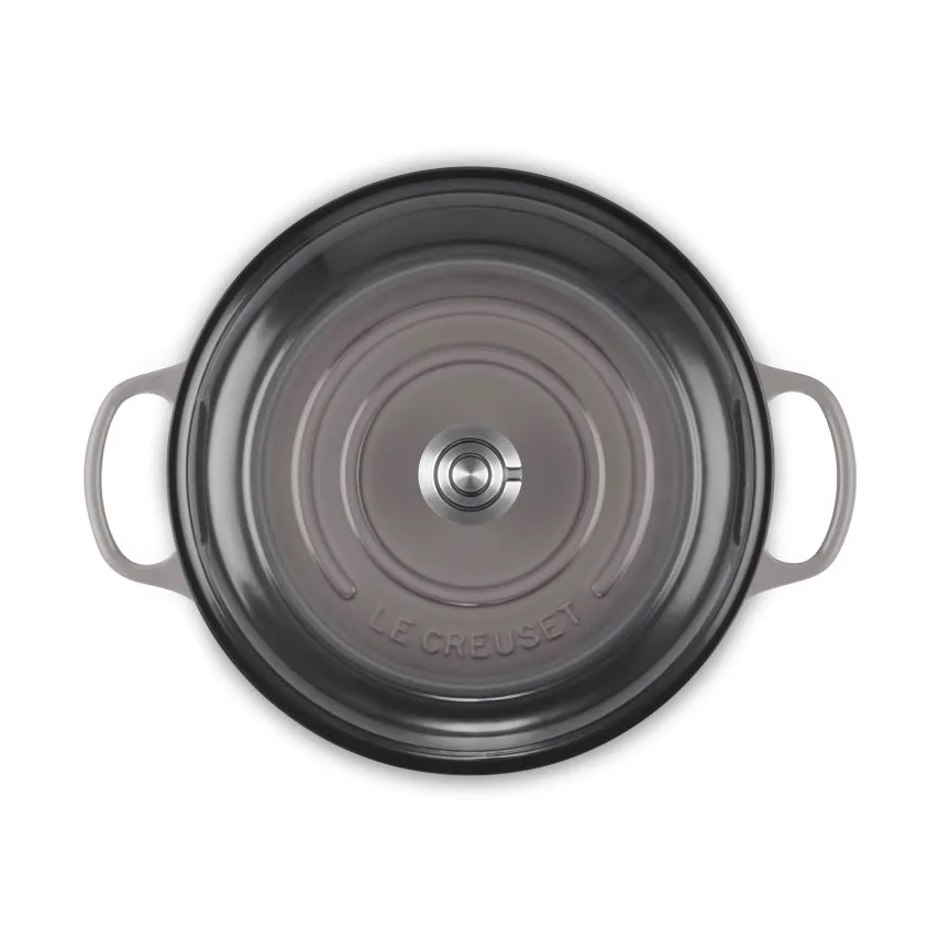 Le Creuset Classic gietijzeren buffetpan met glazen deksel, Flint, 3,5 l Le Creuset