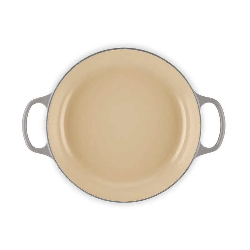 Le Creuset Classic gietijzeren buffetpan met glazen deksel, Flint, 3,5 l Le Creuset