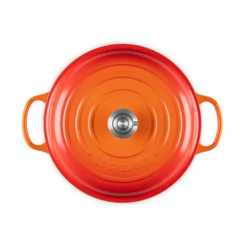 Le Creuset Classic gietijzeren buffetpan met glazen deksel - Volcanic, 3,5 l - Le Creuset