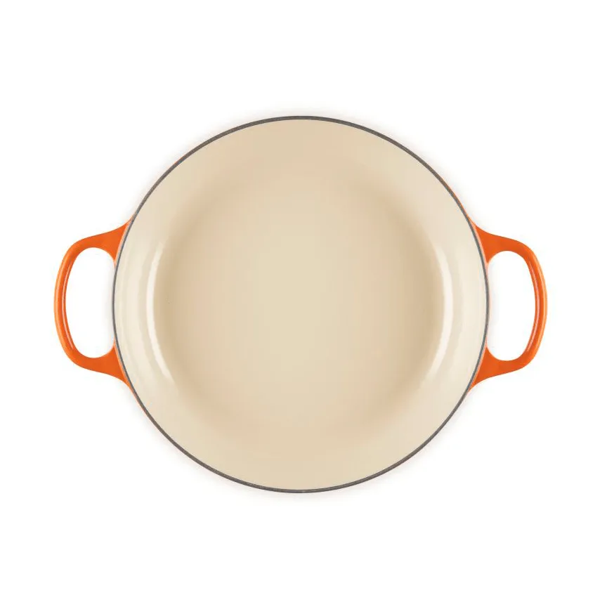 Le Creuset Classic gietijzeren buffetpan met glazen deksel, Volcanic, 3,5 l Le Creuset