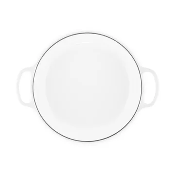 Le Creuset Classic gietijzeren buffetpan met glazen deksel - Wit, 3,5 l - Le Creuset