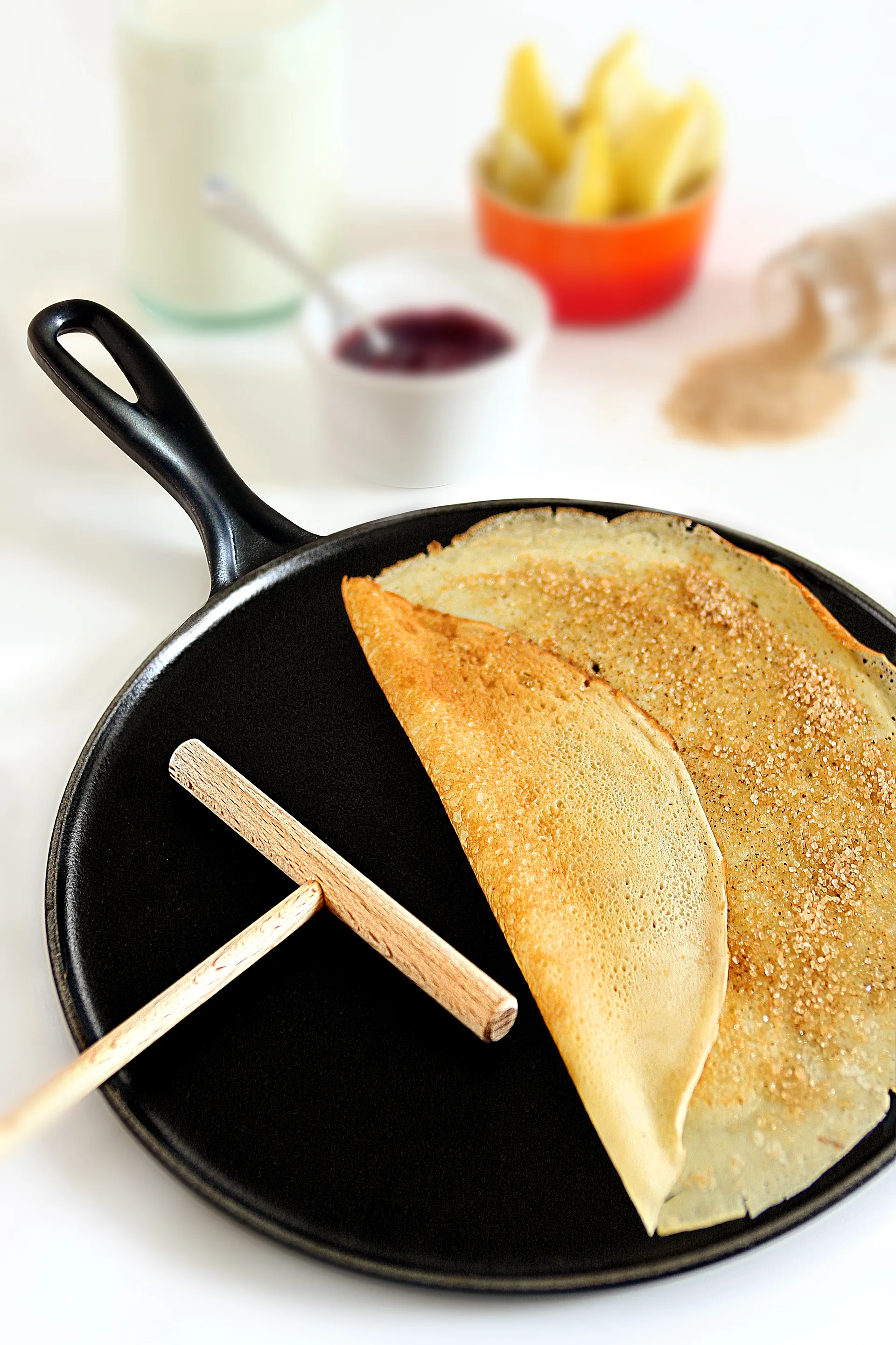 Le Creuset crêpespan gietijzer Ø27 cm, Matte black Le Creuset