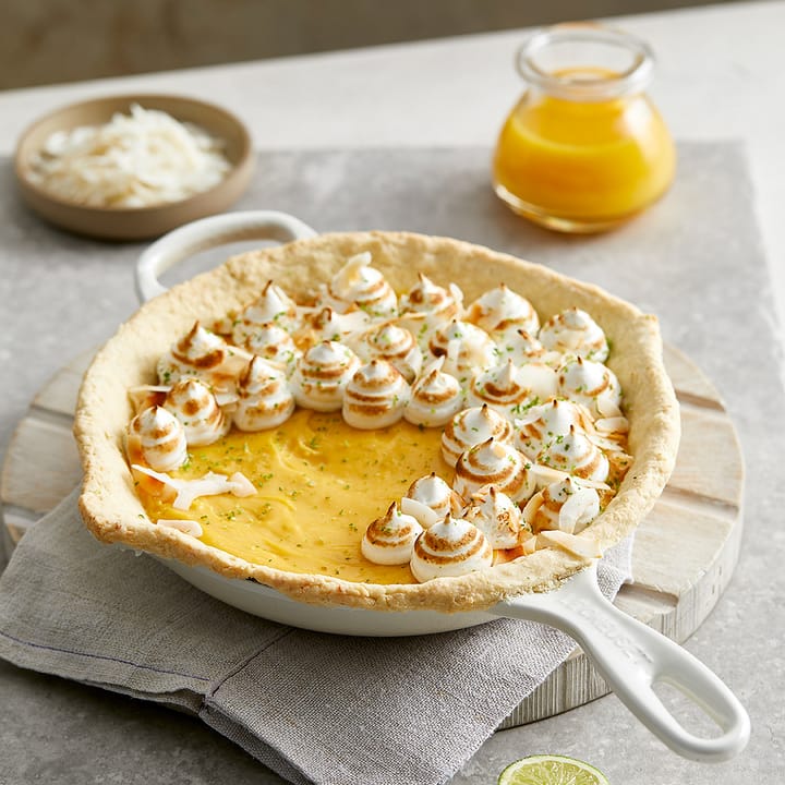 Le Creuset diepe koekenpan met gietijzeren handvat 26 cm, Meringue Le Creuset