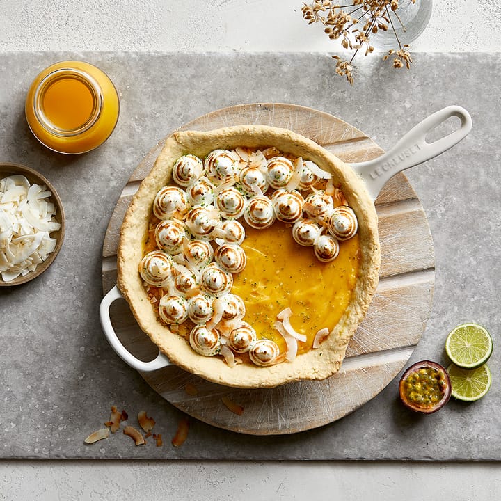 Le Creuset diepe koekenpan met gietijzeren handvat 26 cm, Meringue Le Creuset
