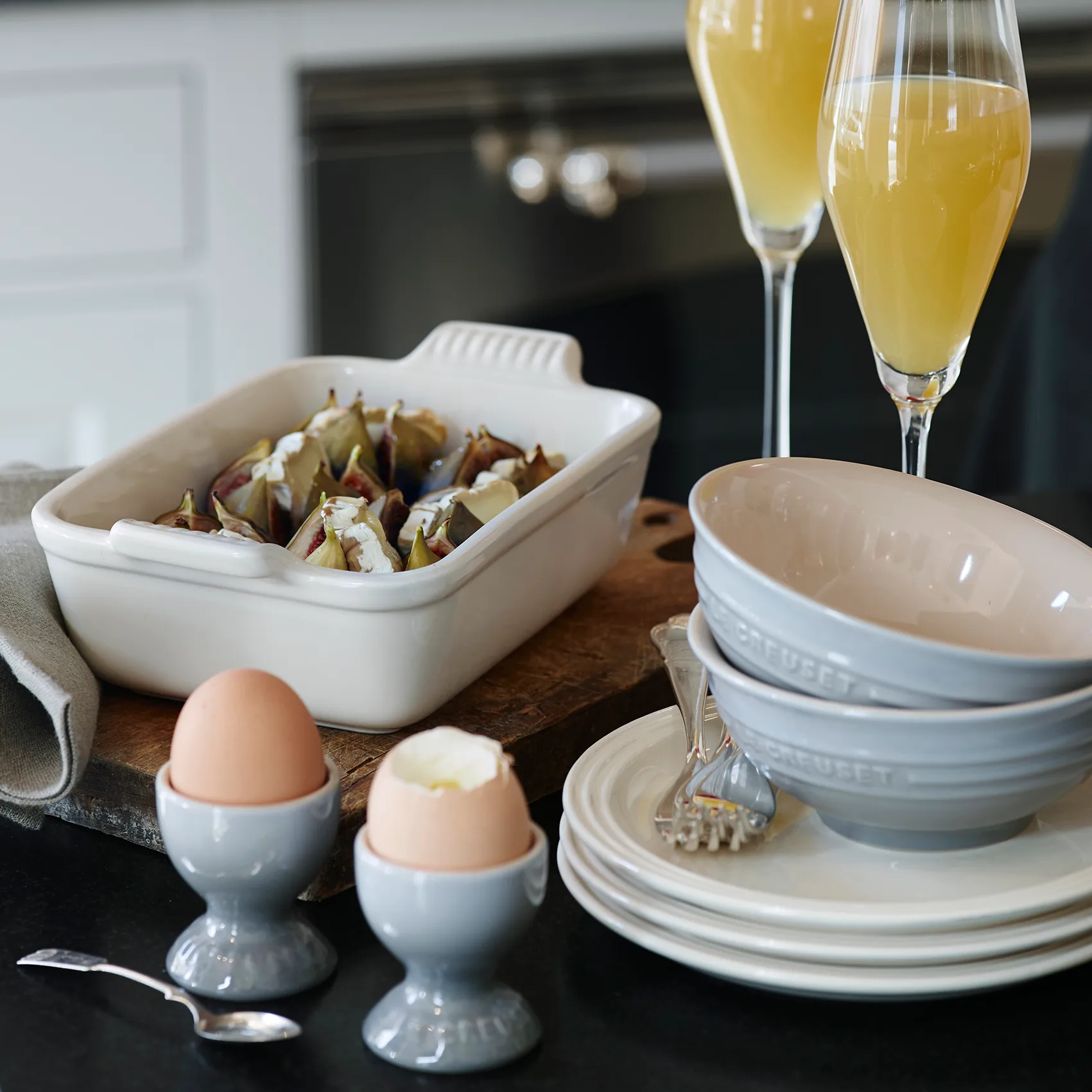 Le Creuset eierdop, Mist gray Le Creuset