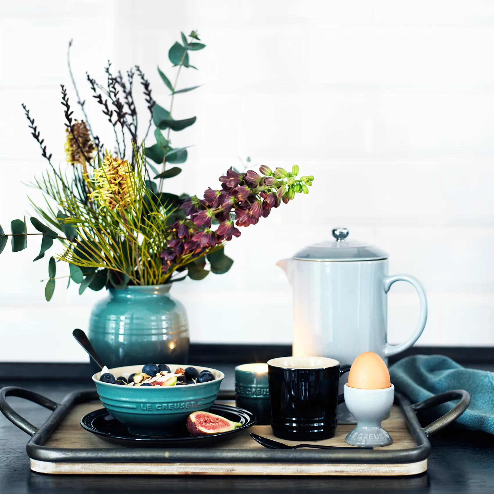 Le Creuset eierdop, Mist gray Le Creuset