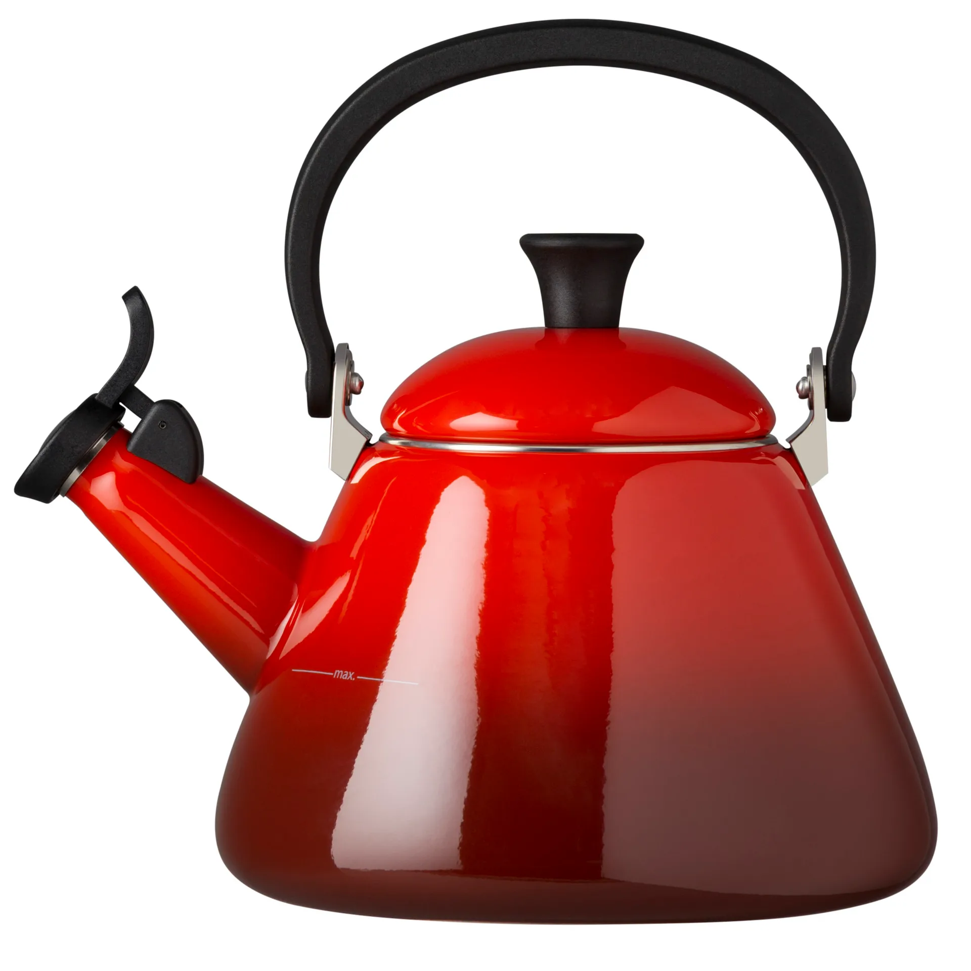 Le Creuset fluitketel Kone, Kersenrood Le Creuset