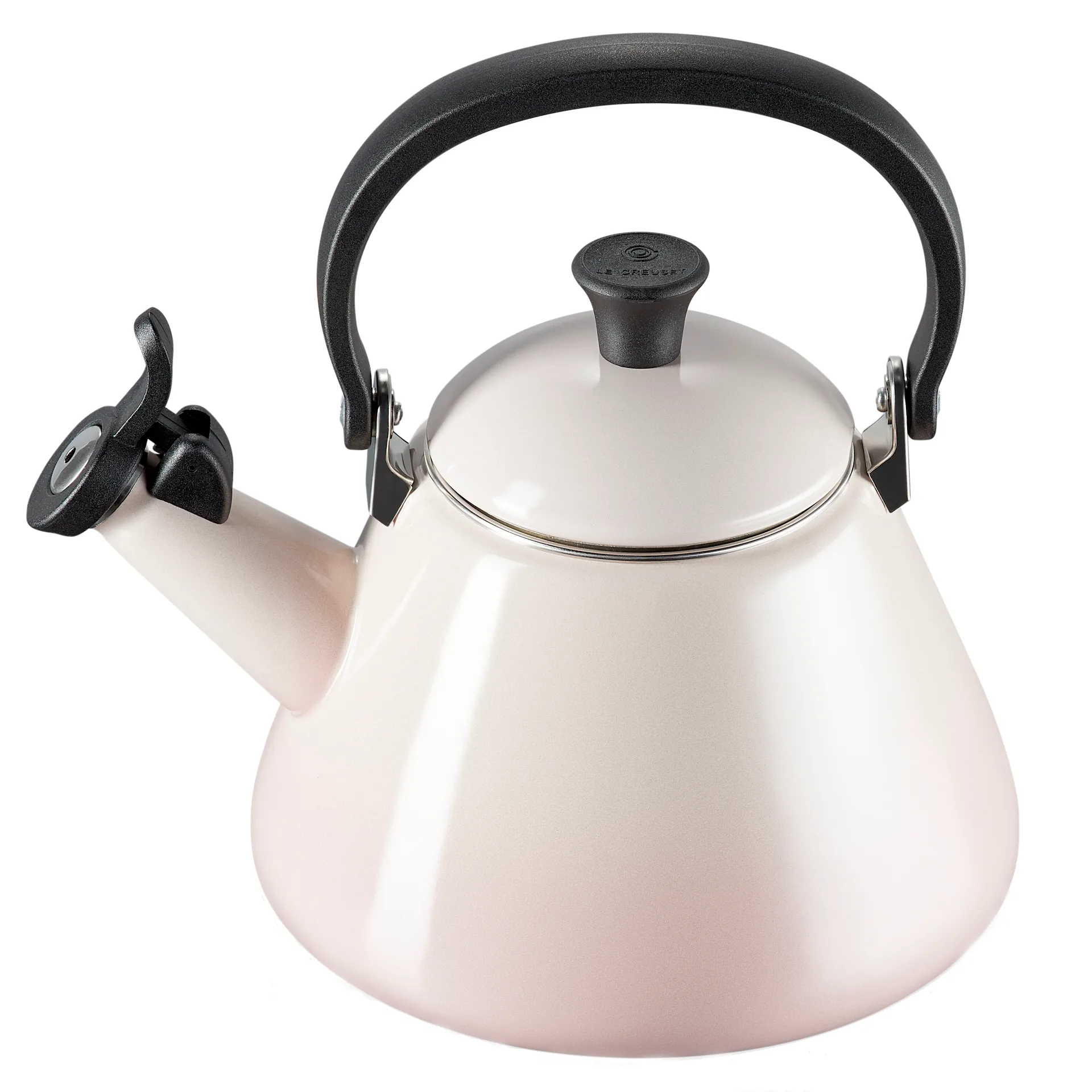 Le Creuset fluitketel Kone, Shell pink Le Creuset