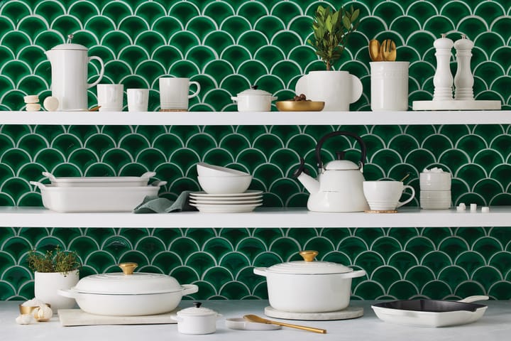Le Creuset fluitketel Kone, White Le Creuset