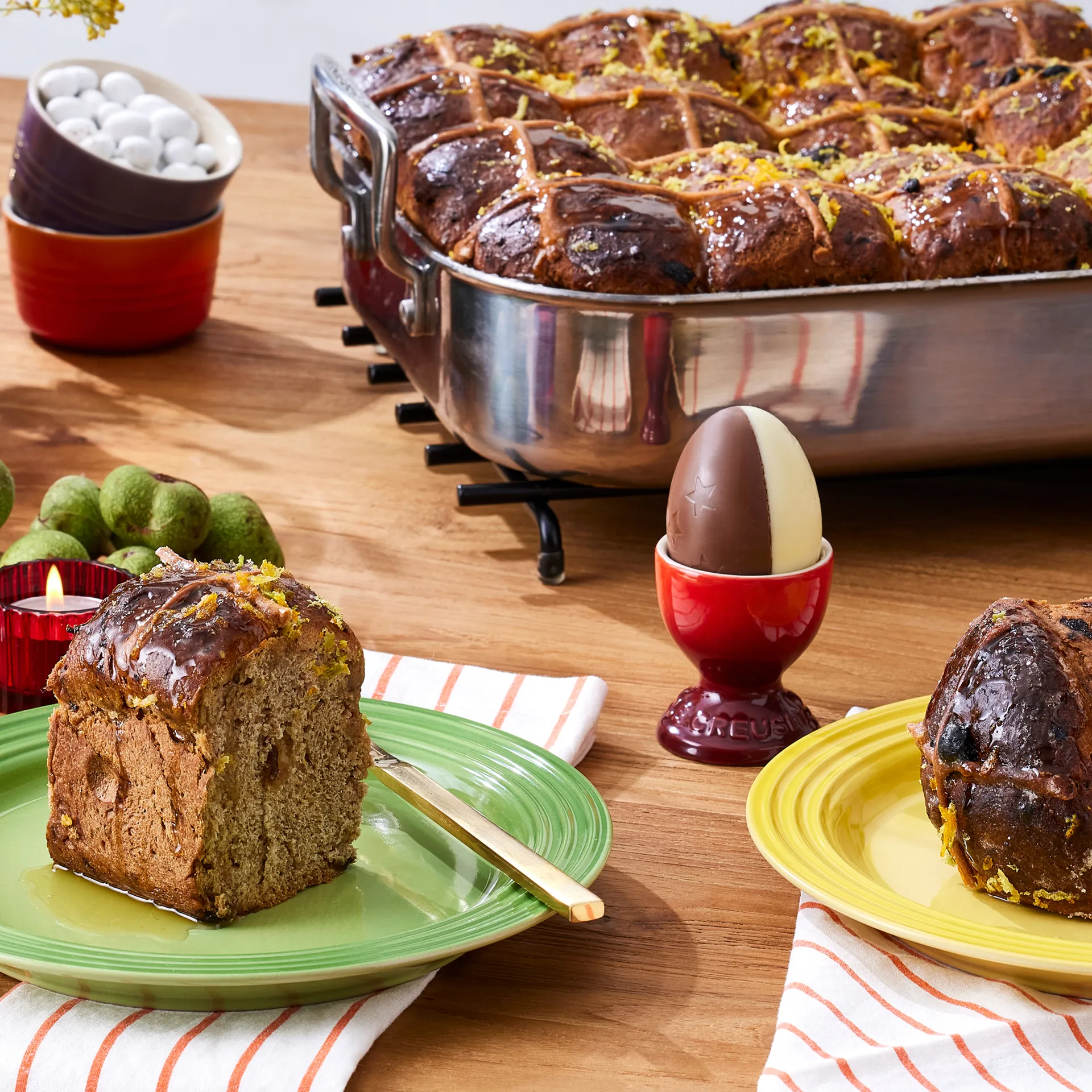 Le Creuset geschenkset eierdop 6-pack, Rainbow Le Creuset