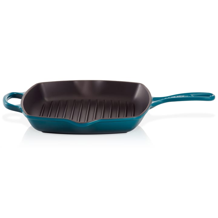 Le Creuset grillpan 26 cm, Diepgroenblauw Le Creuset