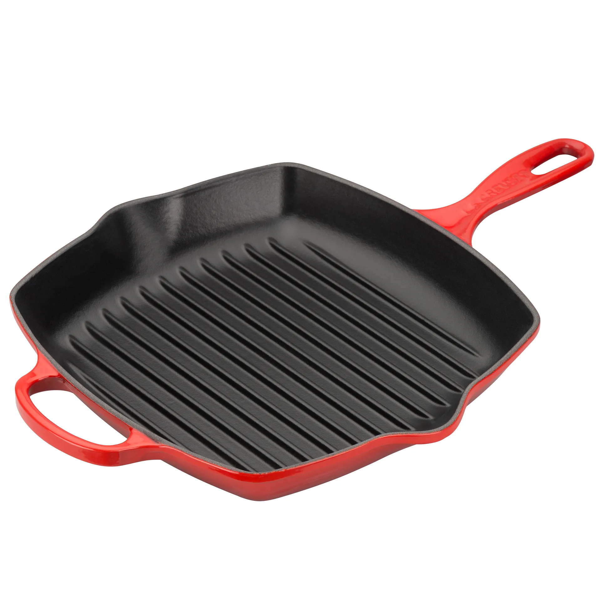 Le Creuset grillpan 26 cm, Kersenrood Le Creuset