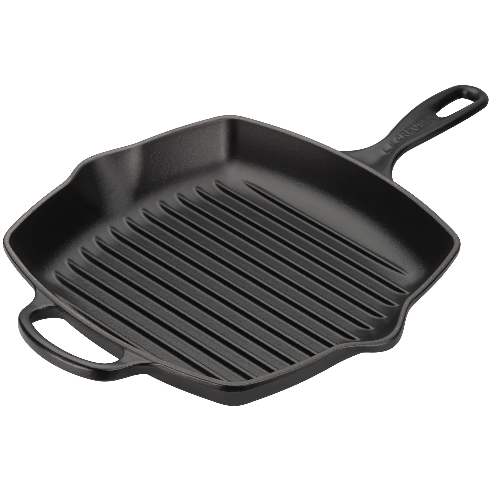 Le Creuset grillpan 26 cm, Mat zwart Le Creuset